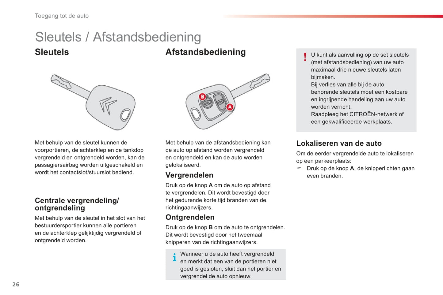 2012-2014 Citroën C1 Manuel du propriétaire | Néerlandais