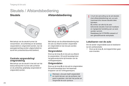 2012-2014 Citroën C1 Manuel du propriétaire | Néerlandais