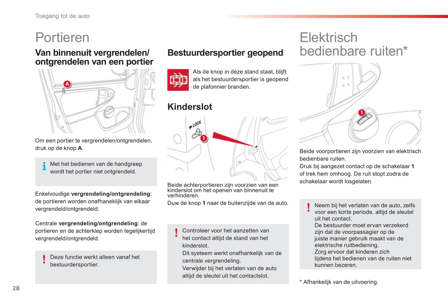 2012-2014 Citroën C1 Manuel du propriétaire | Néerlandais