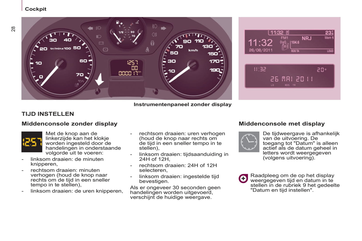 2013 Peugeot Partner Owner's Manual | Dutch