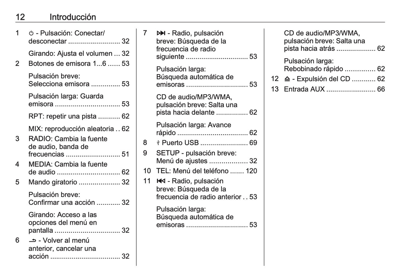 Opel Vivaro Manual de infoentretenimiento 2014 - 2019