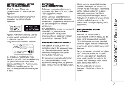 Fiat Ducato Uconnect Radio Nav 5.0 Handleiding 2014