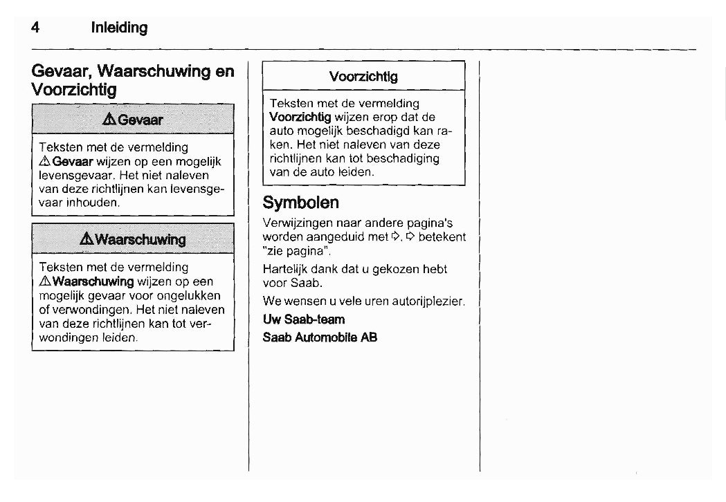 2010-2012 Saab 9-5 Bedienungsanleitung | Niederländisch