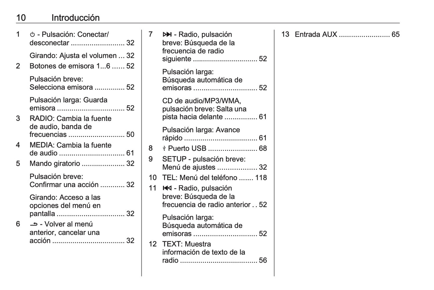 Opel Movano Manual de infoentretenimiento 2014 - 2019