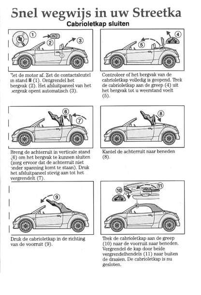 2003-2006 Ford StreetKa Gebruikershandleiding | Nederlands