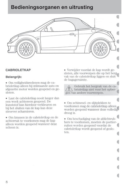 2003-2006 Ford StreetKa Gebruikershandleiding | Nederlands