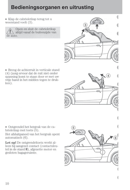 2003-2006 Ford StreetKa Gebruikershandleiding | Nederlands