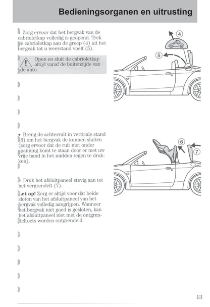 2003-2006 Ford StreetKa Gebruikershandleiding | Nederlands