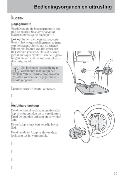 2003-2006 Ford StreetKa Gebruikershandleiding | Nederlands