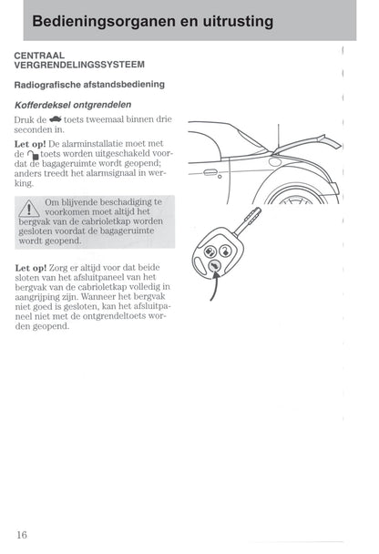 2003-2006 Ford StreetKa Gebruikershandleiding | Nederlands