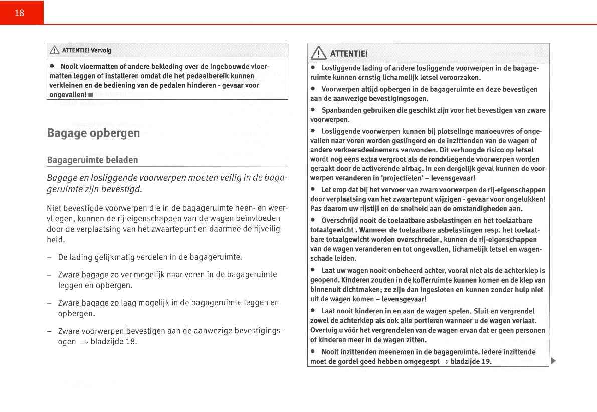 2005-2009 Seat Leon Gebruikershandleiding | Nederlands