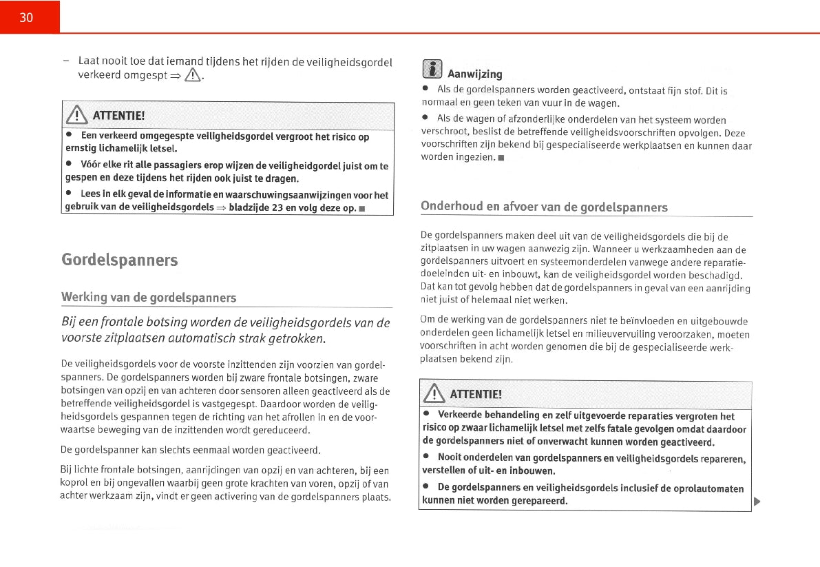 2005-2009 Seat Leon Gebruikershandleiding | Nederlands