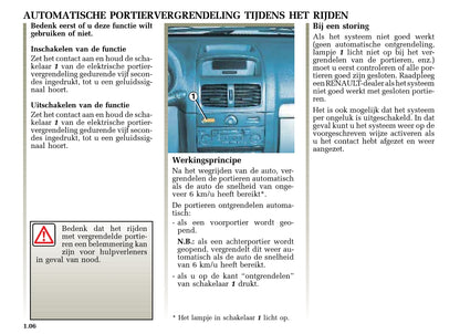 2002-2003 Renault Clio Bedienungsanleitung | Niederländisch