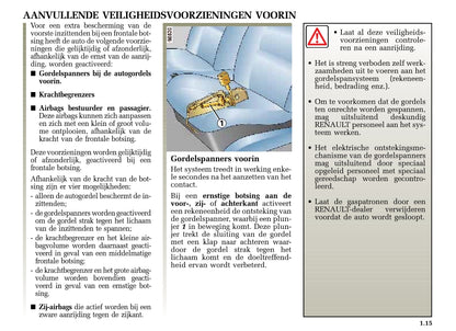 2002-2003 Renault Clio Bedienungsanleitung | Niederländisch