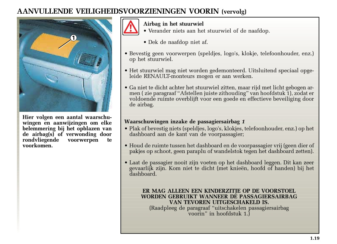 2002-2003 Renault Clio Bedienungsanleitung | Niederländisch