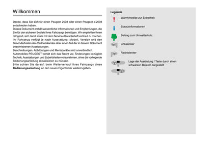 2019-2020 Peugeot 2008 / e-2008 Gebruikershandleiding | Duits