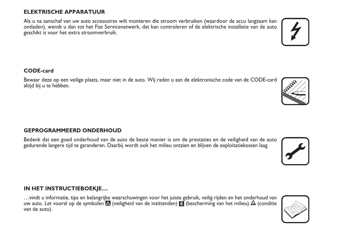 2010-2011 Fiat Grande Punto Gebruikershandleiding | Nederlands