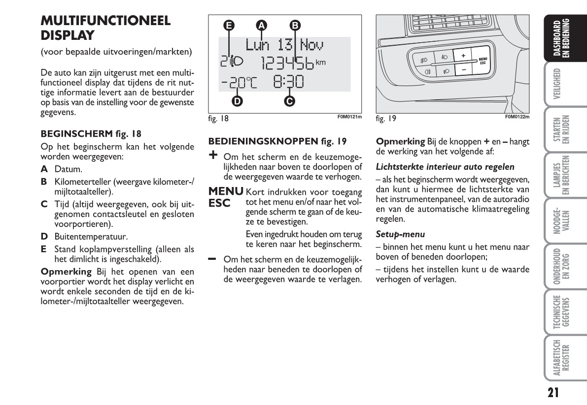 2010-2011 Fiat Grande Punto Gebruikershandleiding | Nederlands