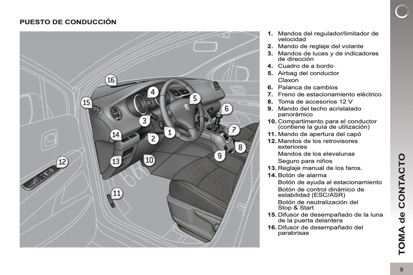 2012-2013 Peugeot 5008 Gebruikershandleiding | Spaans