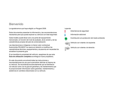 2018-2019 Peugeot 2008 Manuel du propriétaire | Espagnol