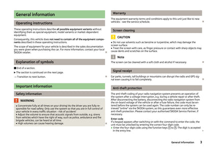 Skoda Amundsen+ Owner's Manual 2012