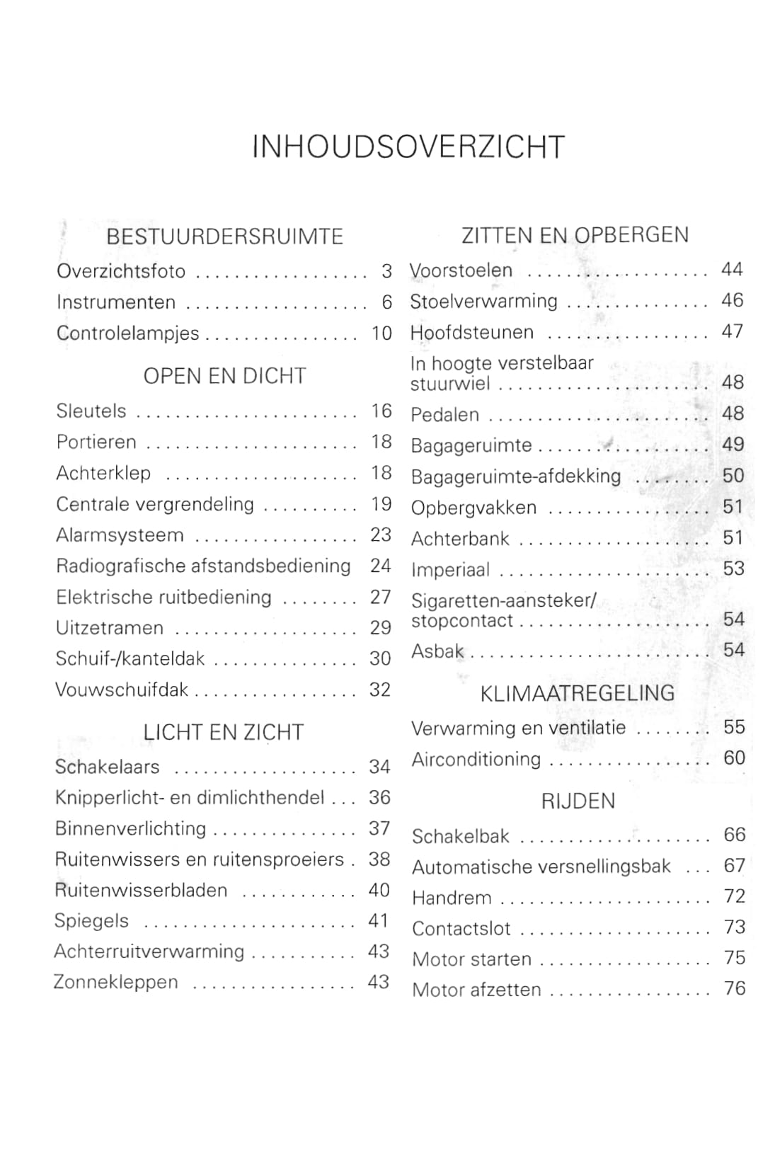 1998-2005 Volkswagen Lupo Bedienungsanleitung | Niederländisch