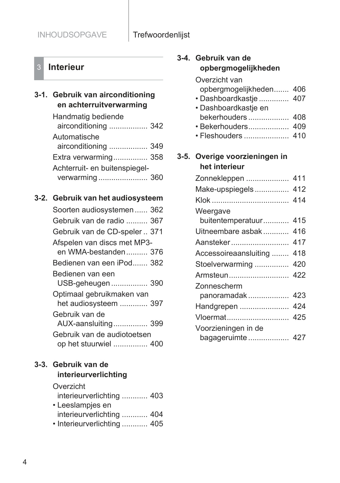 2013-2014 Toyota Yaris/Yaris Hybrid Owner's Manual | Dutch