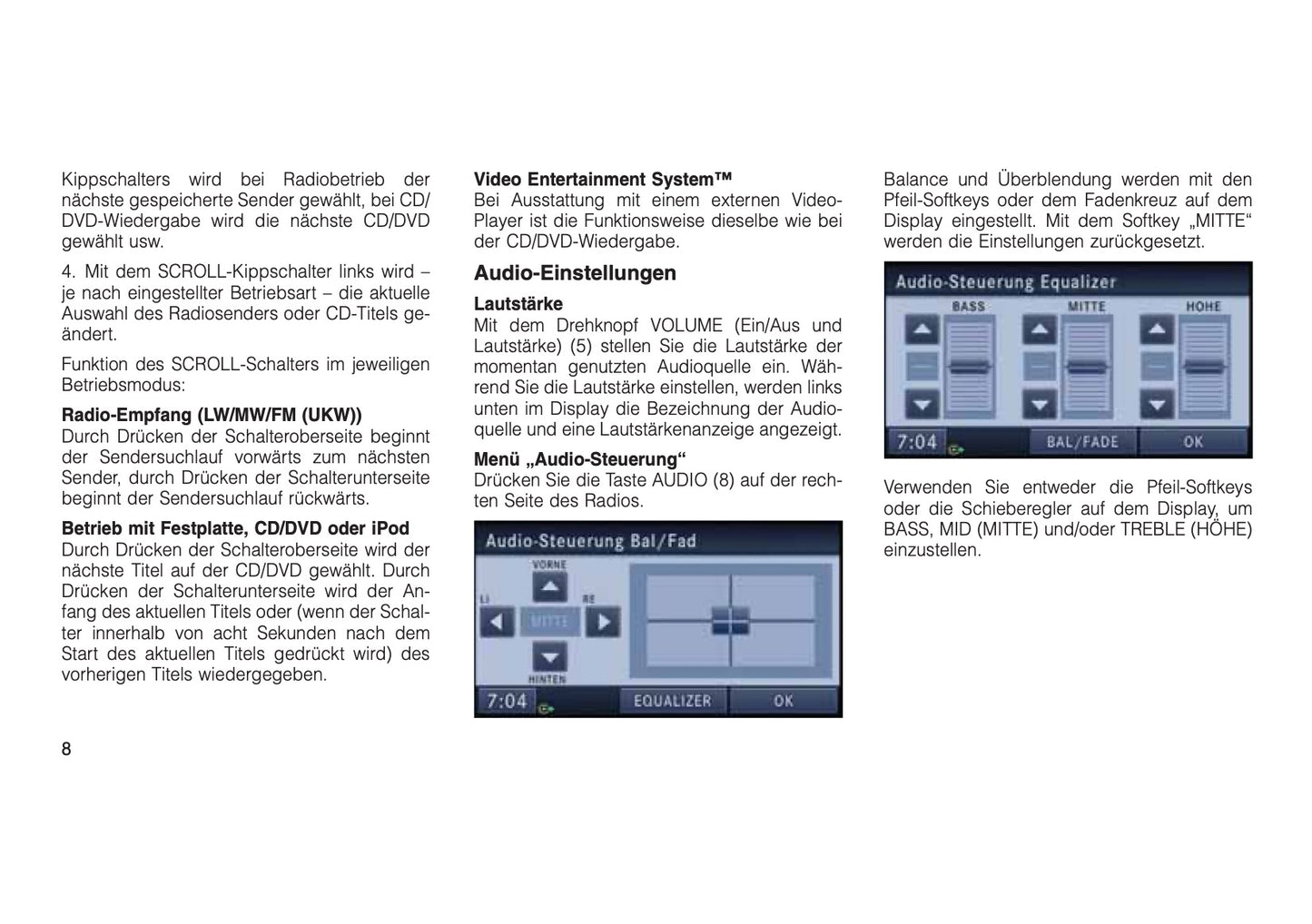 Multimedia System Bedienungsanleitung 2011 - 2013