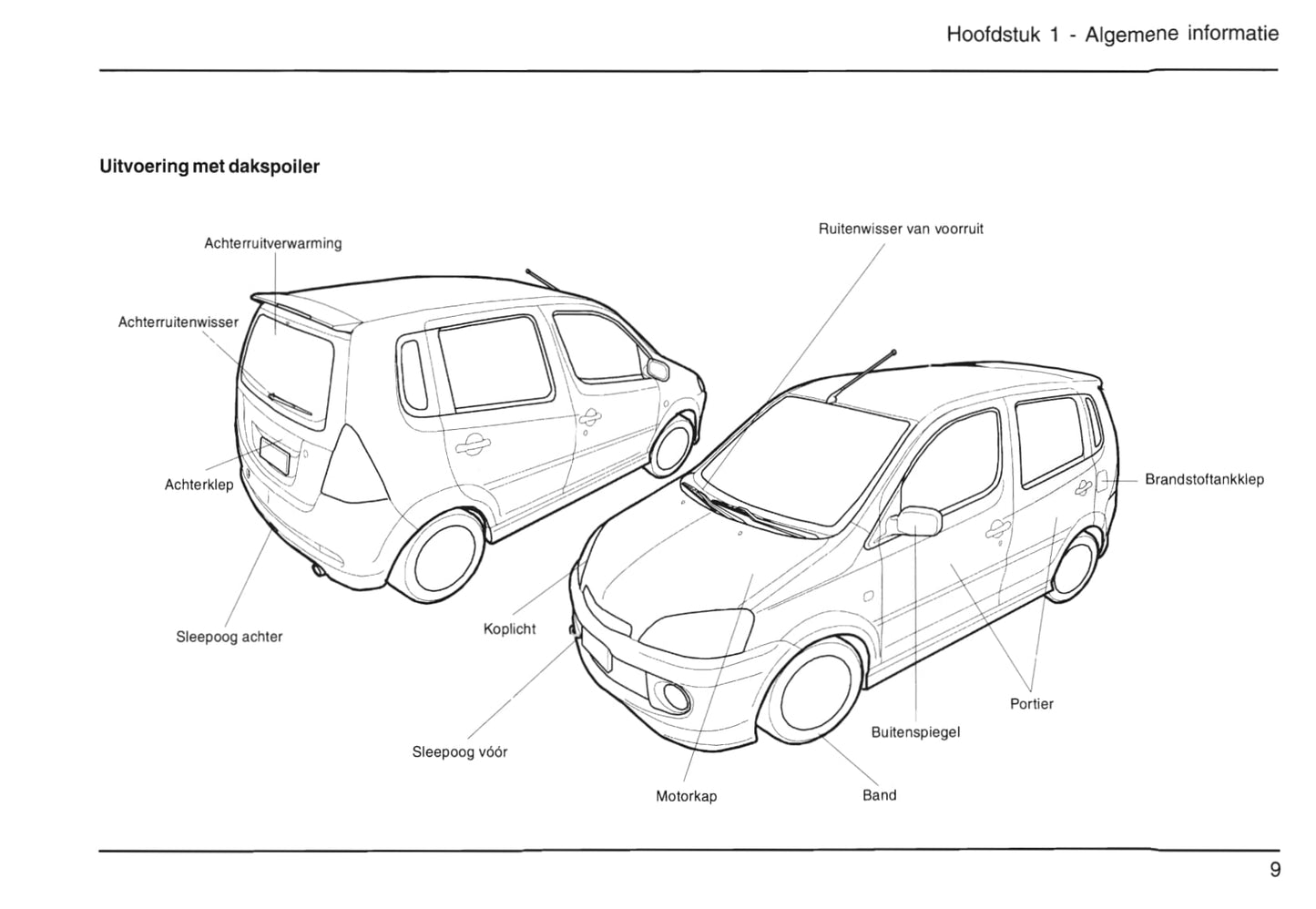 2001-2006 Daihatsu Young-RV Bedienungsanleitung | Niederländisch