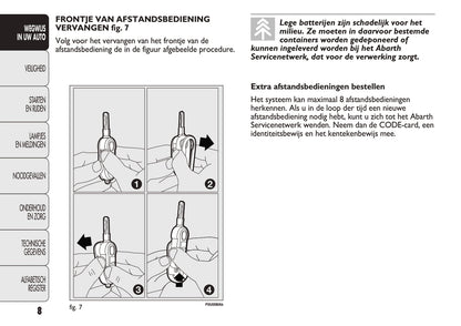 2010-2014 Abarth Punto Evo Bedienungsanleitung | Niederländisch