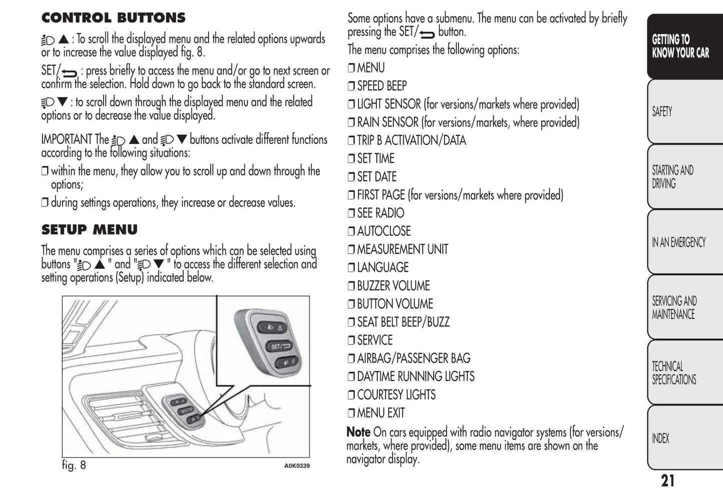 2010-2014 Alfa Romeo Giulietta Owner's Manual | English