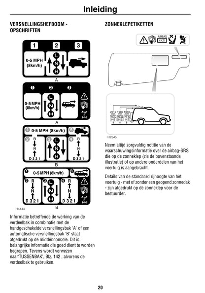 2002-2004 Land Rover Discovery 2 Bedienungsanleitung | Niederländisch