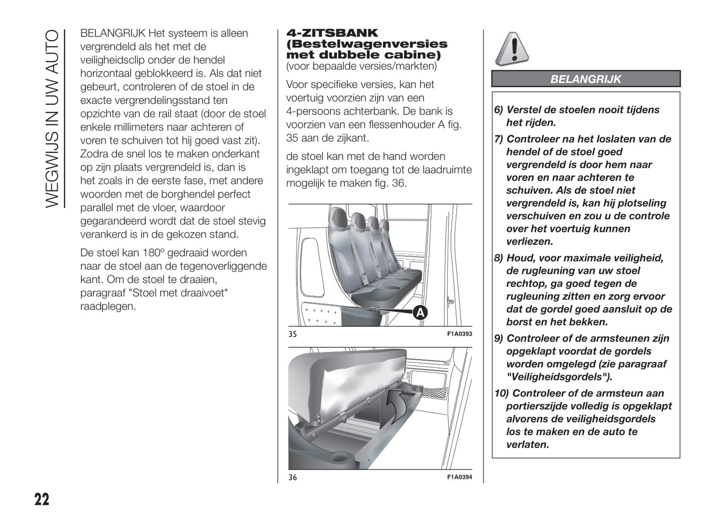 2014-2015 Fiat Ducato Owner's Manual | Dutch