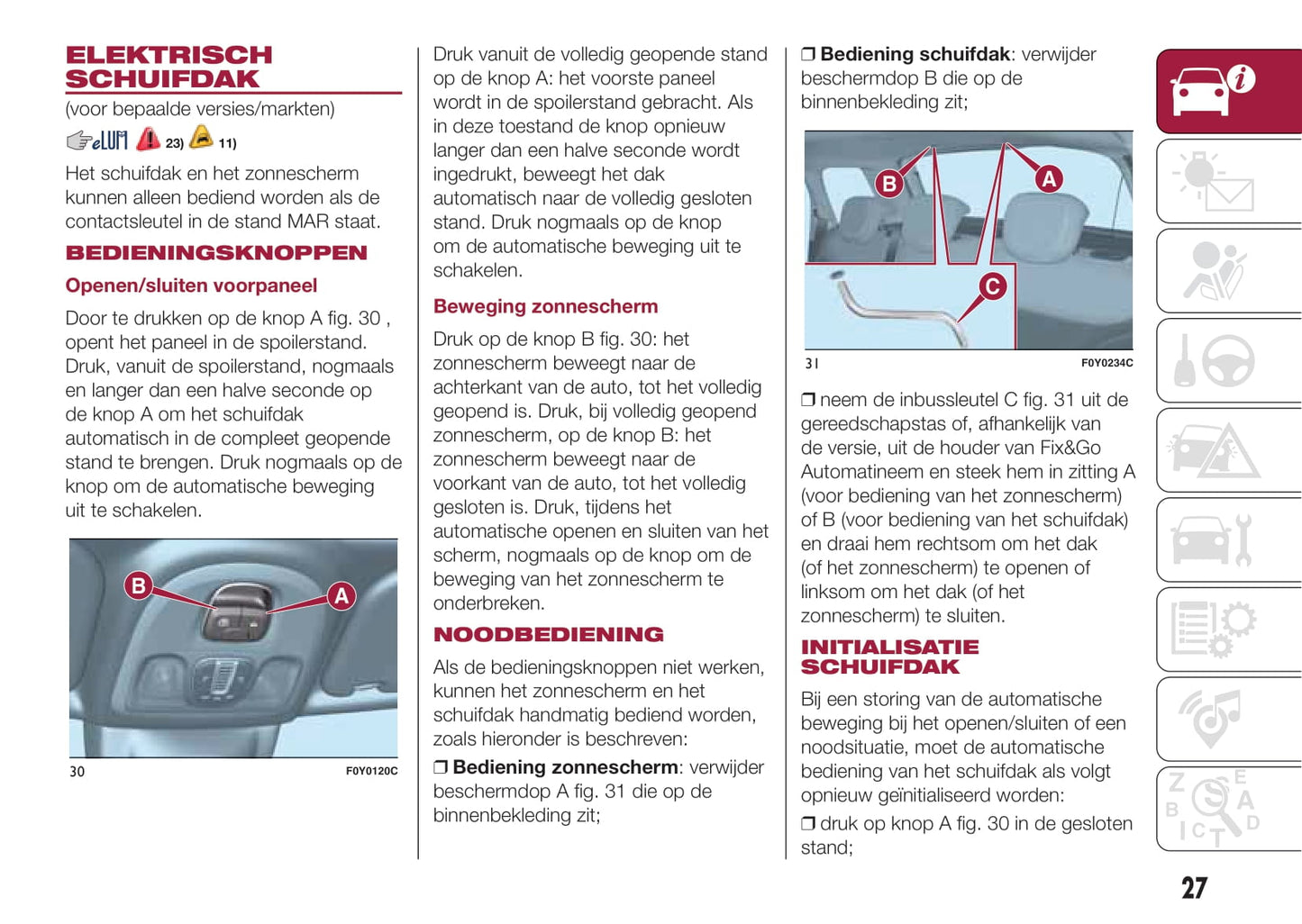 2012-2017 Fiat 500L Manuel du propriétaire | Néerlandais