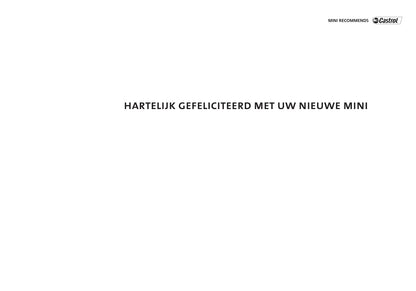 2004-2009 Mini Cabrio Owner's Manual | Dutch