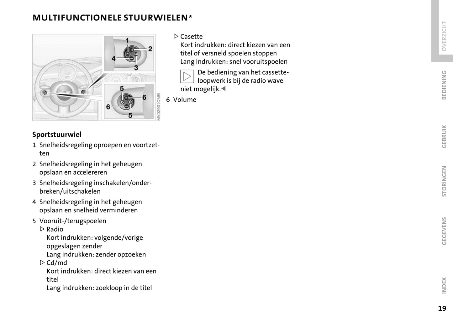 2004-2009 Mini Cabrio Owner's Manual | Dutch