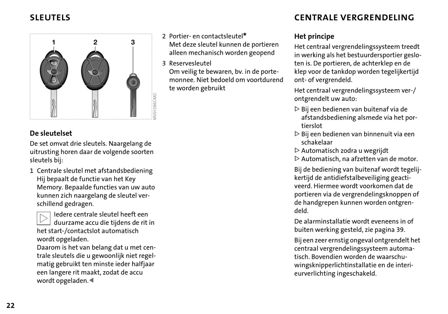 2004-2009 Mini Cabrio Owner's Manual | Dutch