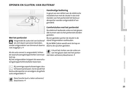 2004-2009 Mini Cabrio Owner's Manual | Dutch