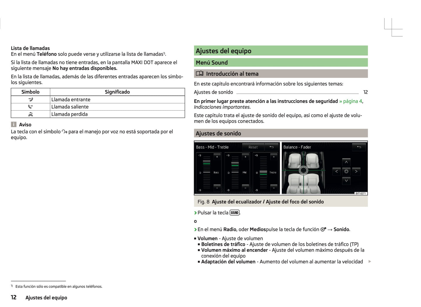 Skoda Radio Bolero Manual de Instrucciones 2010 - 2015