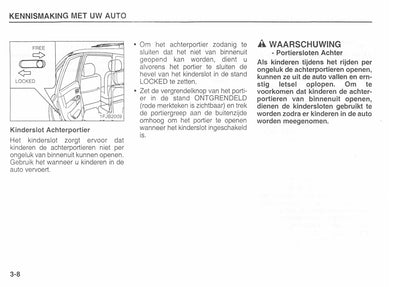 2002-2003 Kia Carens Owner's Manual | Dutch