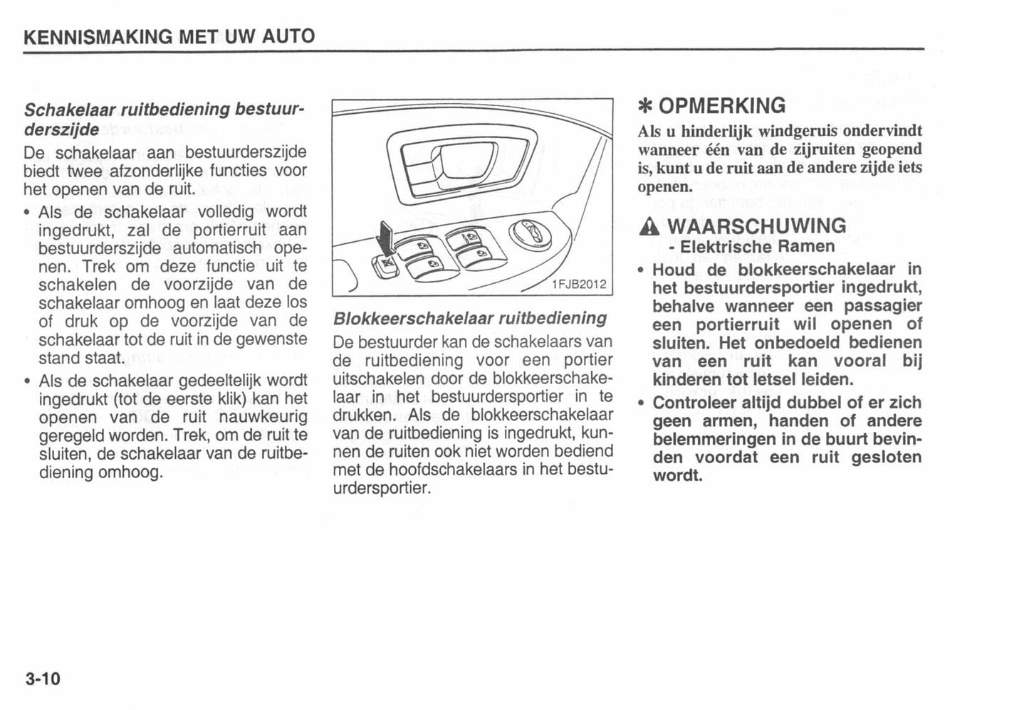 2002-2003 Kia Carens Owner's Manual | Dutch