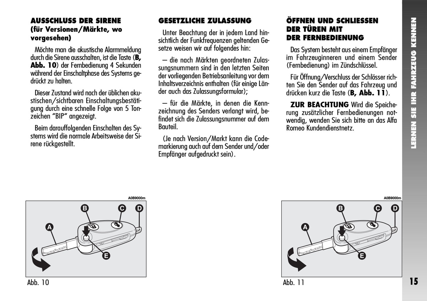 2004-2008 Alfa Romeo 156 GTA Owner's Manual | German