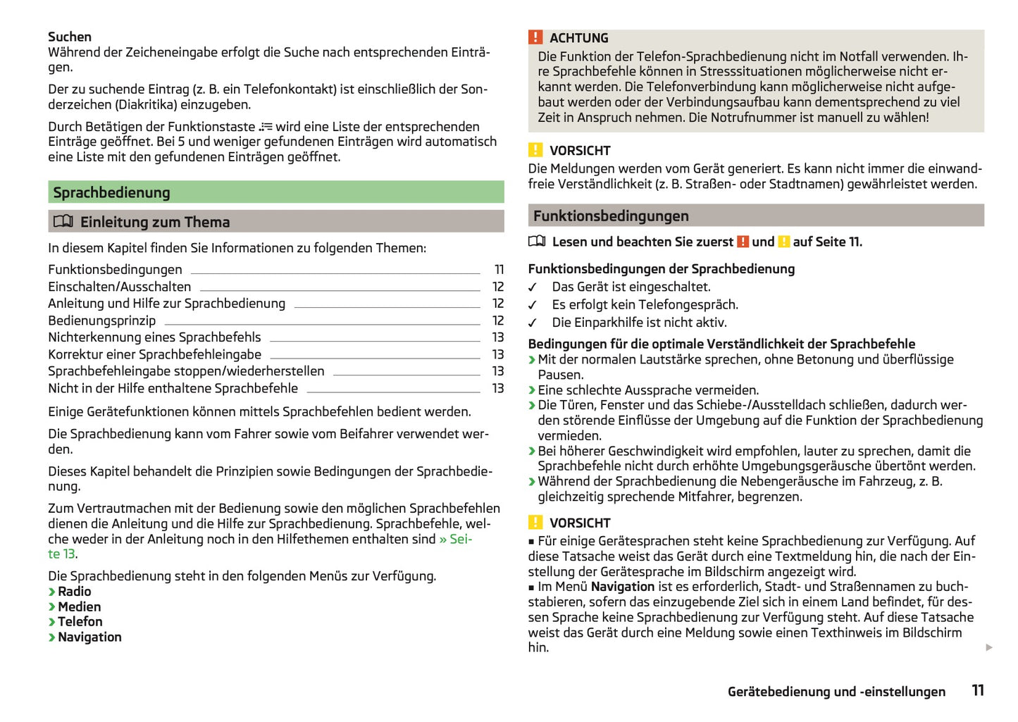 Skoda Amundsen Und Bolero Infotainment Bedienungsanleitung 2013