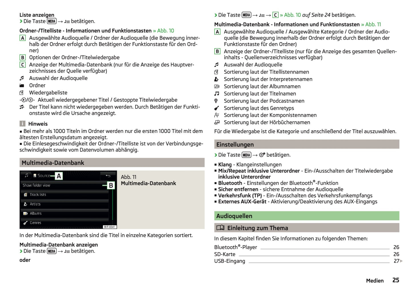 Skoda Amundsen Und Bolero Infotainment Bedienungsanleitung 2013