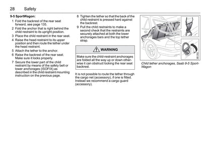 2001-2005 Saab 9-5 Bedienungsanleitung | Englisch