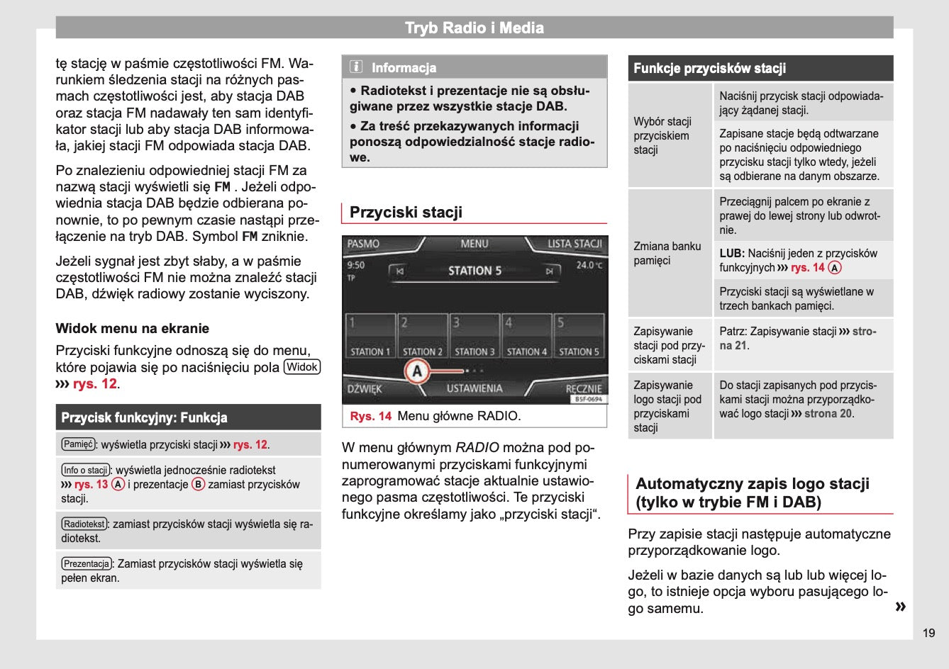 Seat Media System Plus / Navi Instrukcja obsługi 2013 - 2017