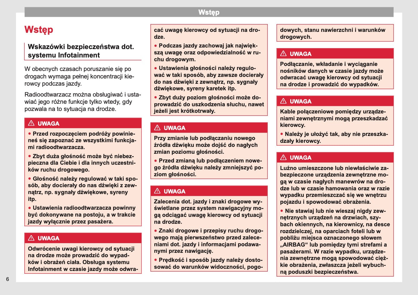 Seat Media System Plus / Navi Instrukcja obsługi 2013 - 2017