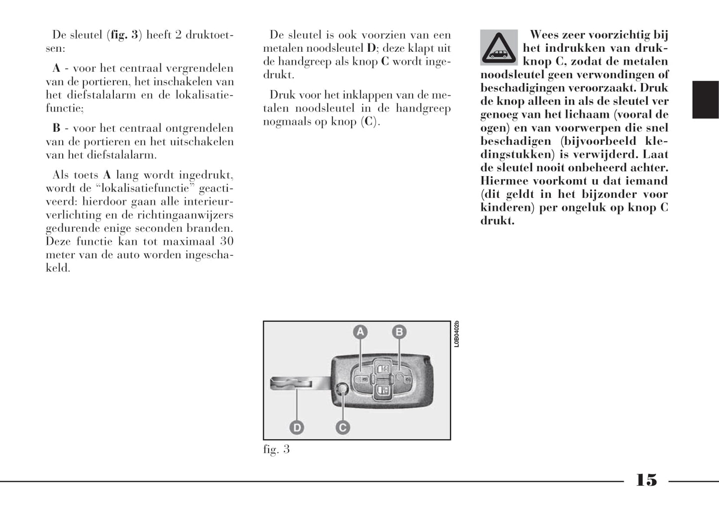 2002-2008 Lancia Phedra Owner's Manual | Dutch