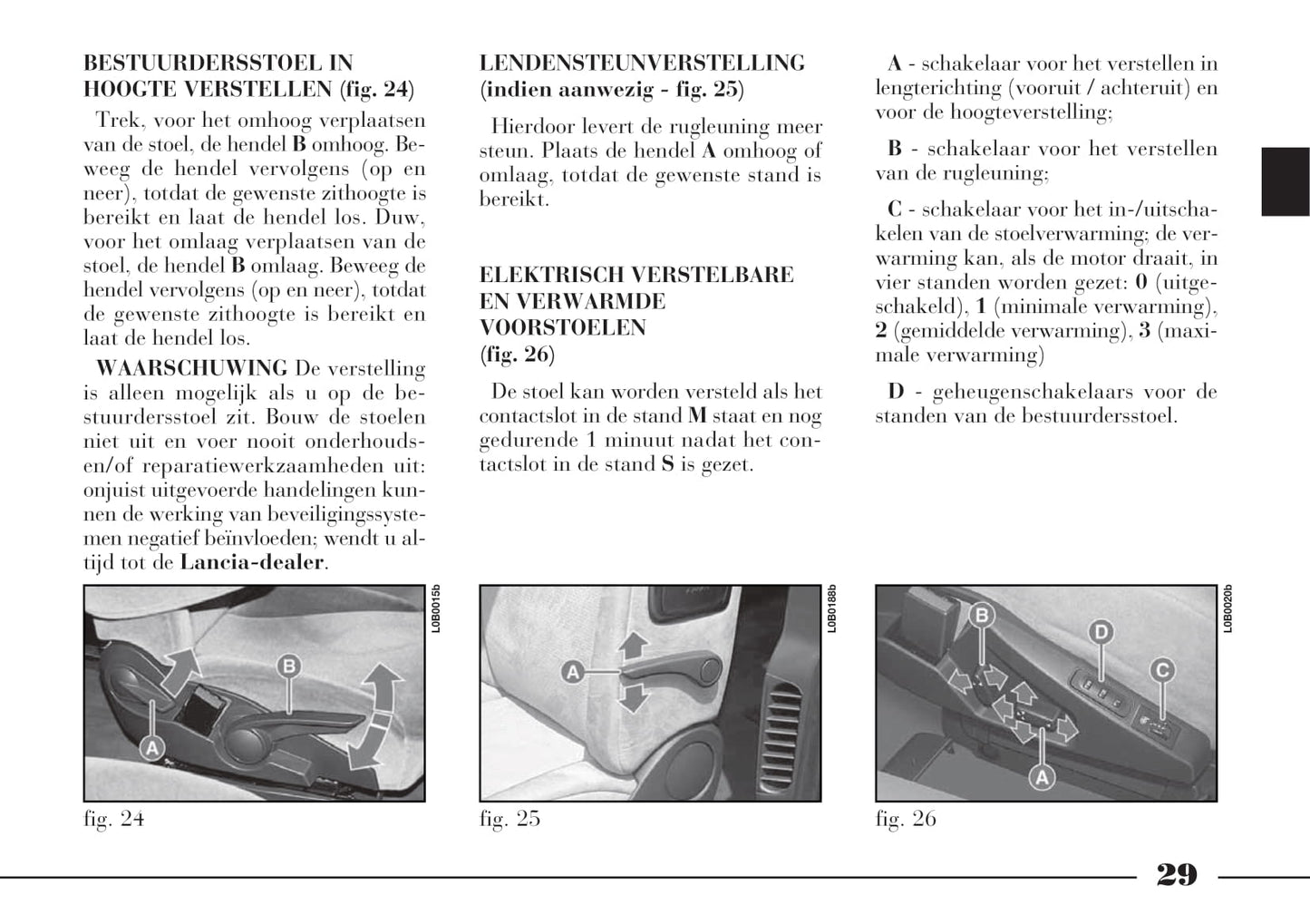 2002-2008 Lancia Phedra Owner's Manual | Dutch