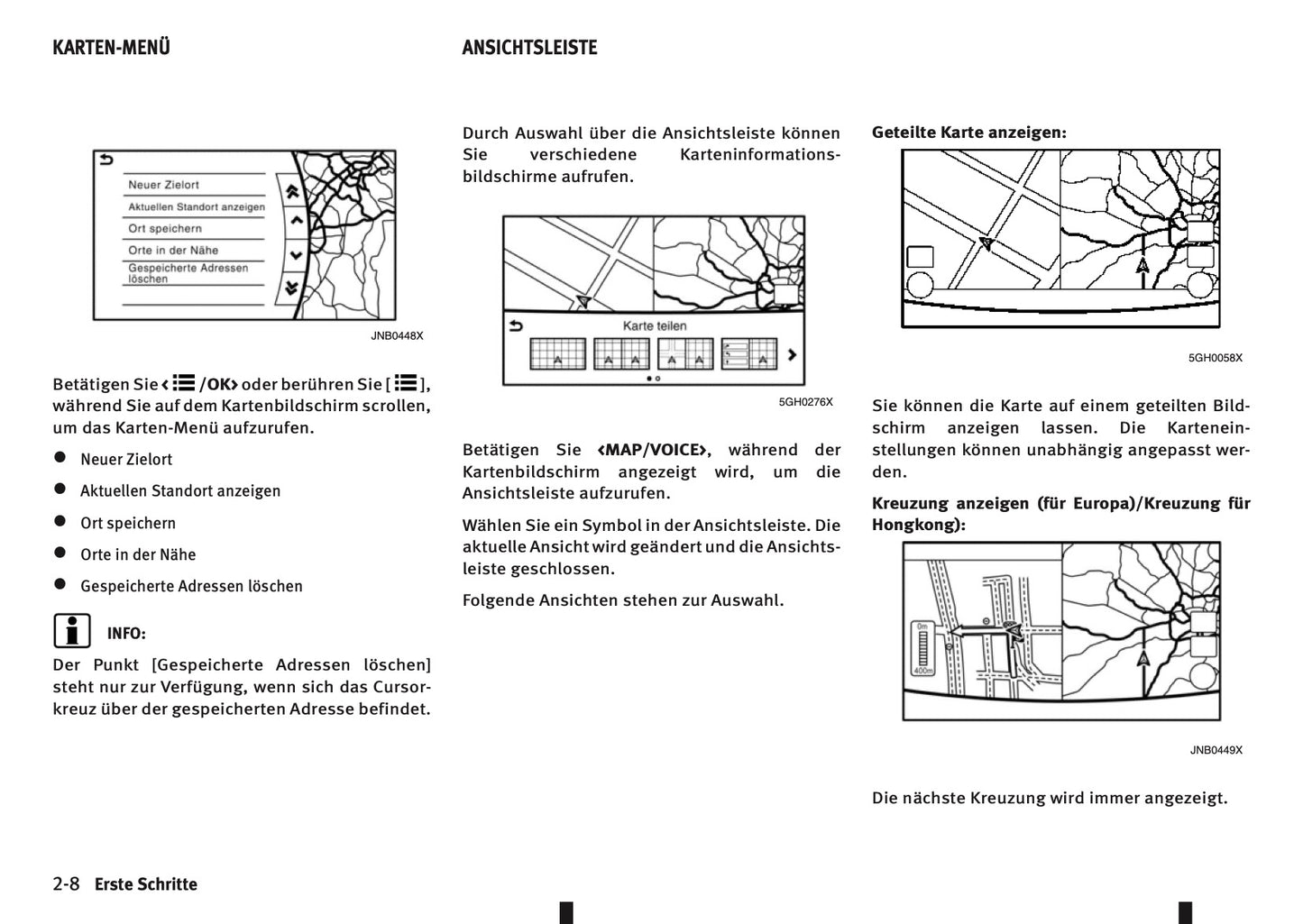 Infiniti Intouch Navigation Bedienungsanleitung 2014